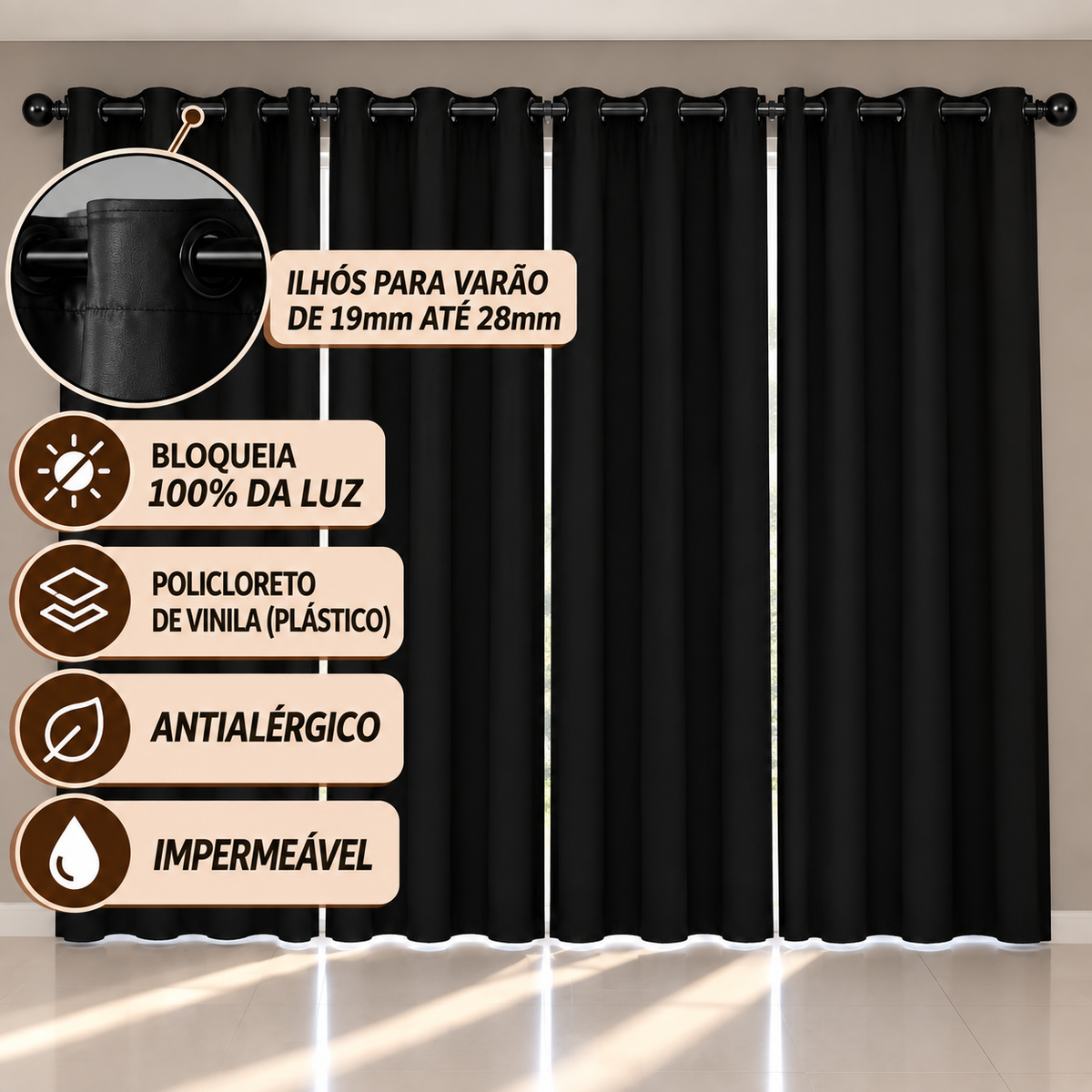 CORTINA BLACKOUT DE PVC 5,60