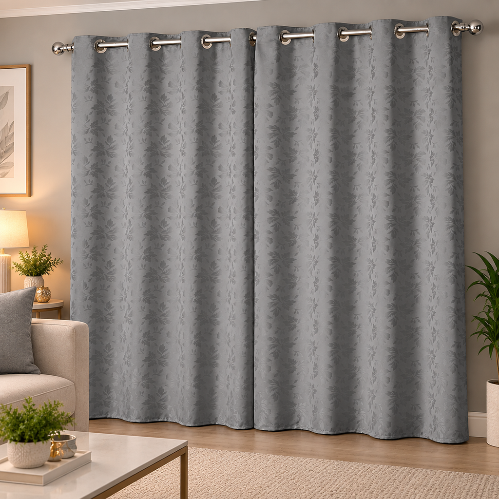 CORTINA TECIDO JACQUARD - TAMANHO GRANDE