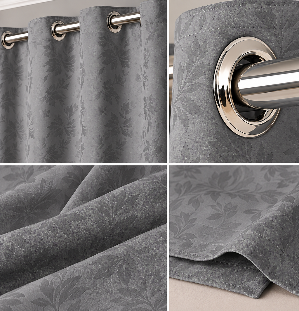 CORTINA TECIDO JACQUARD - TAMANHO GRANDE