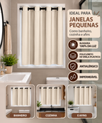 CORTINA BLACKOUT DE PVC JANELA BANHEIRO