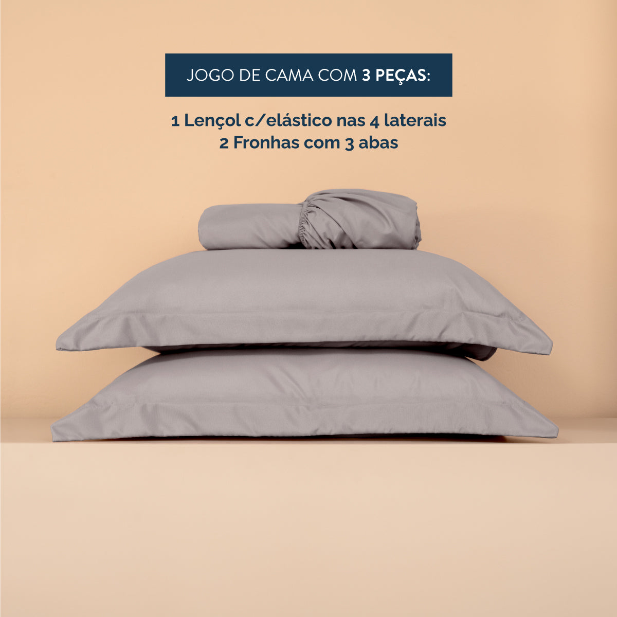 JOGO LENÇOL QUEEN 3 PÇS 200 FIOS