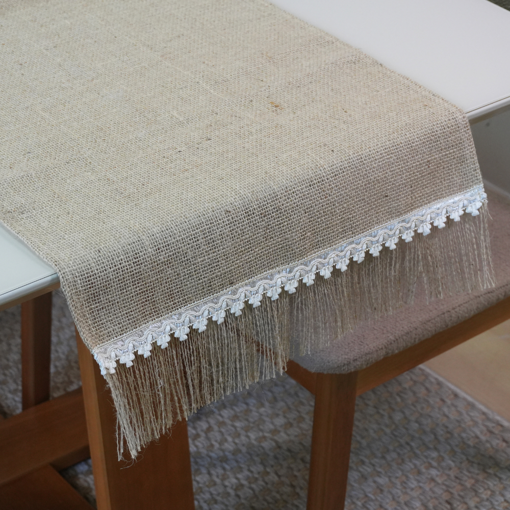 CAMINHO TRILHO DE MESA DECORÊ JUTA