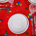 TOALHA DE MESA OXFORD ESTAMPADA NATAL