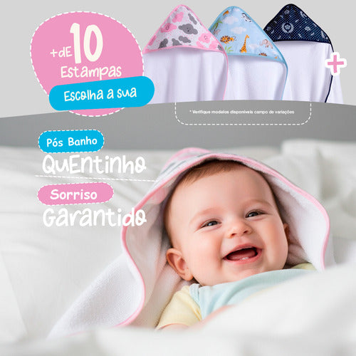 TOALHA DE BEBÊ COM CAPUZ