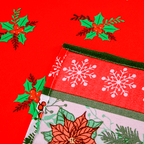 TOALHA DE MESA OXFORD ESTAMPADA NATAL