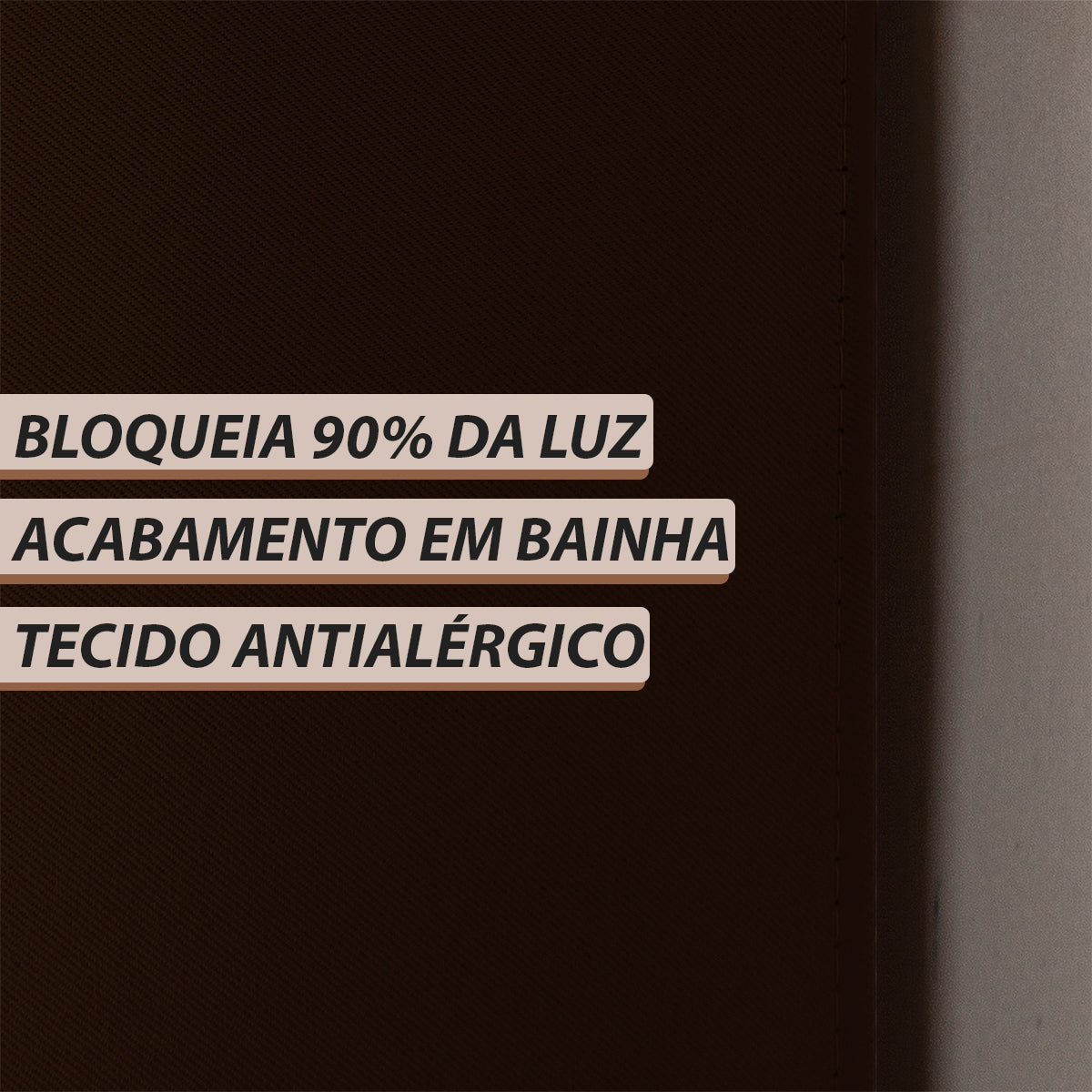 CORTINA BLACKOUT DE TECIDO - TAMANHO PEQUENO