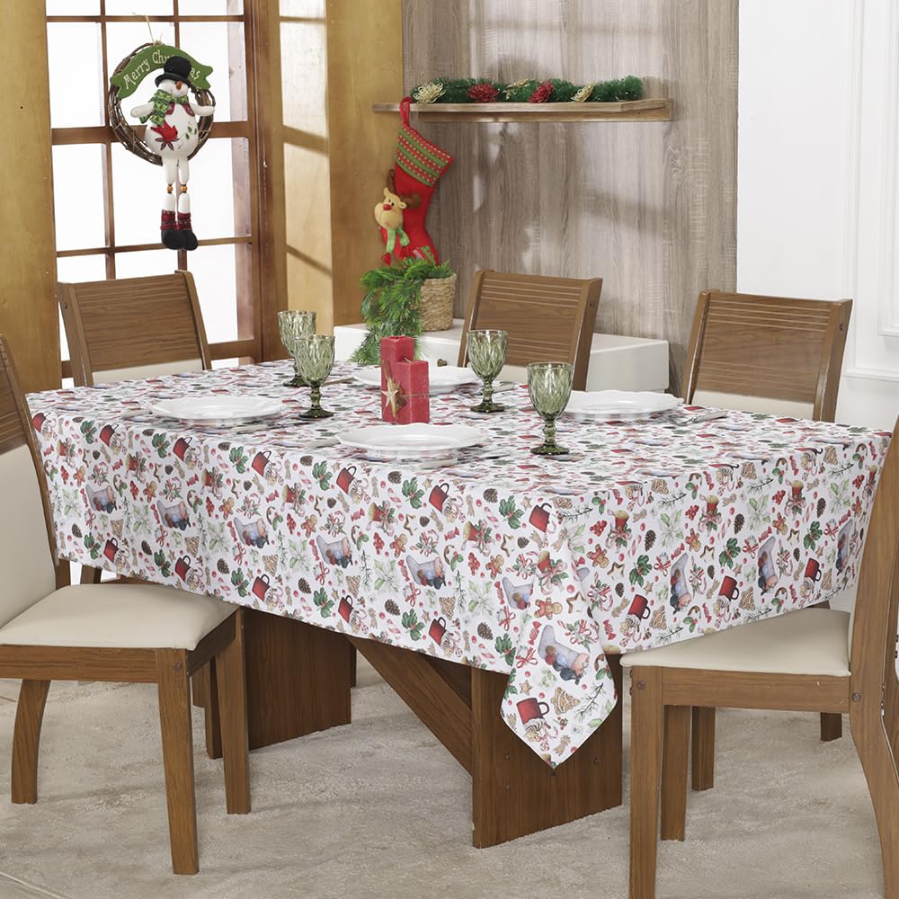 TOALHA DE MESA NATALINA ESTAMPADA