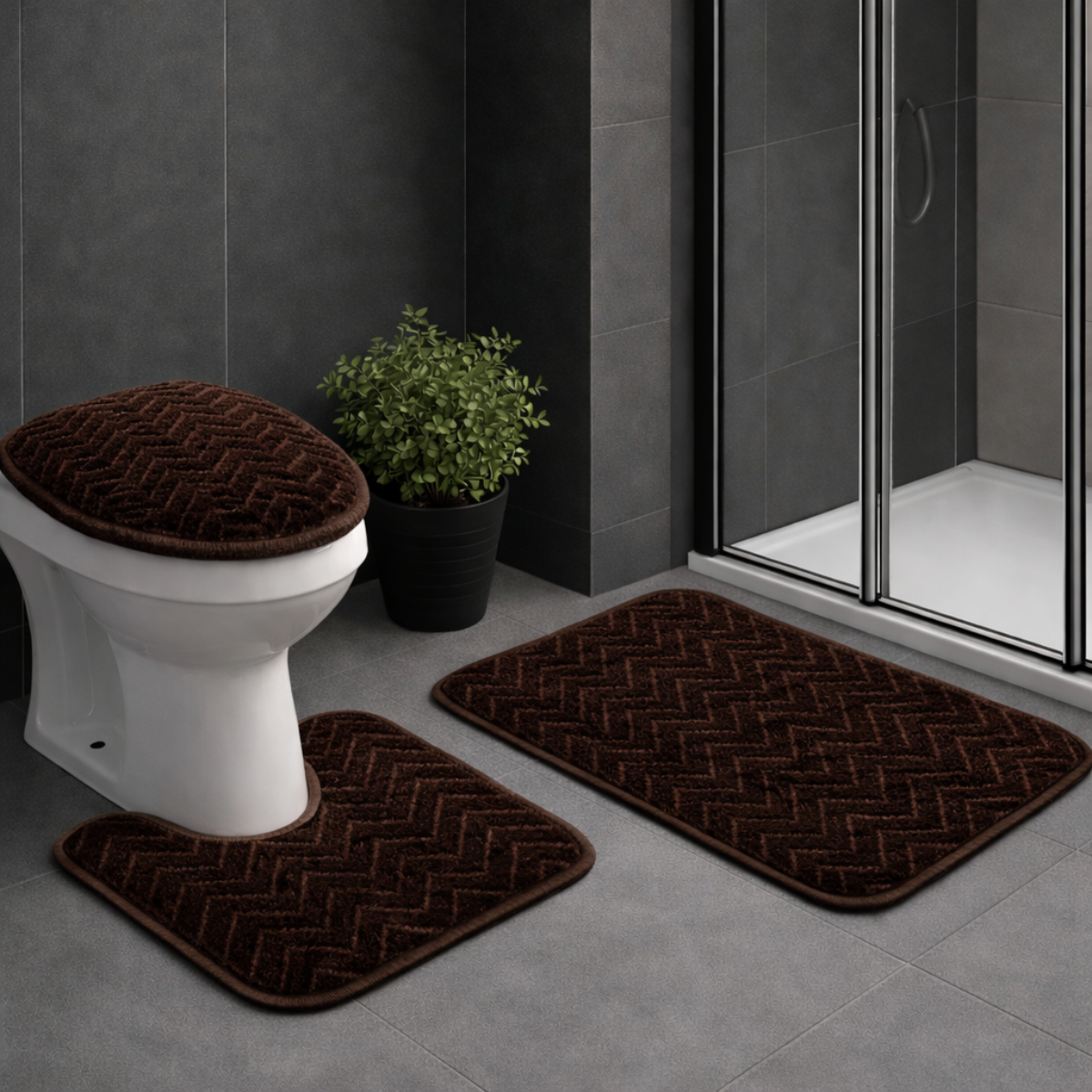 JOGO DE BANHEIRO LINHAS ANTIDERRAPANTE