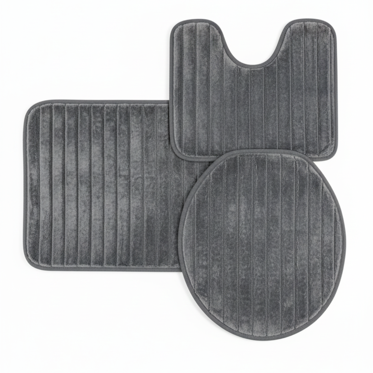 JOGO DE BANHEIRO CANELADO ANTIDERRAPANTE