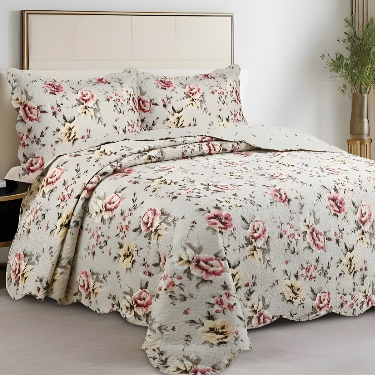 COBRE LEITO EVOLUTION FLORAL DUPLA FACE