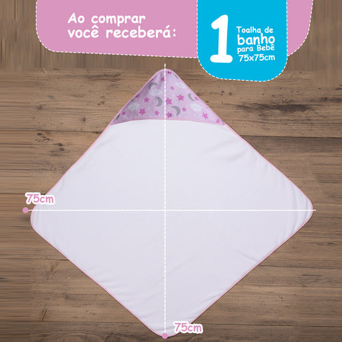 TOALHA DE BEBÊ COM CAPUZ