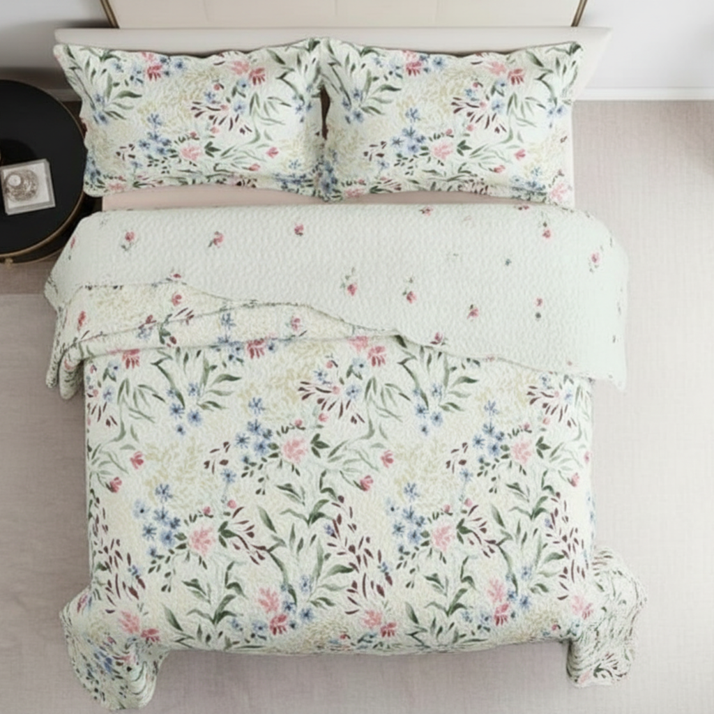 COBRE LEITO EVOLUTION FLORAL DUPLA FACE