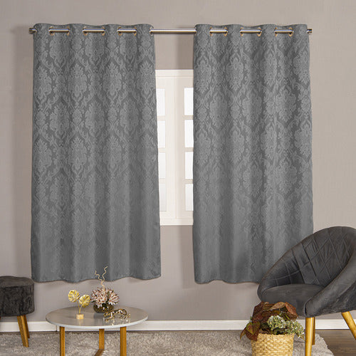 CORTINA TECIDO JACQUARD - TAMANHO PADRÃO