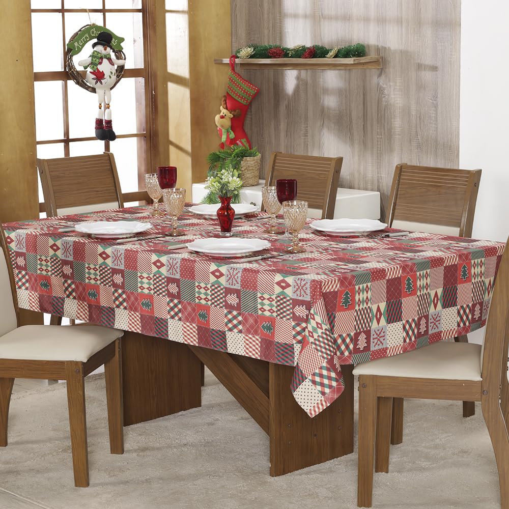 TOALHA DE MESA NATALINA ESTAMPADA