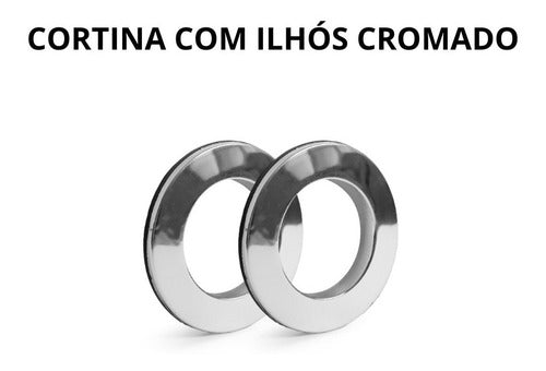 CORTINA BLACKOUT TECIDO COM VOIL - TAMANHO PADRÃO