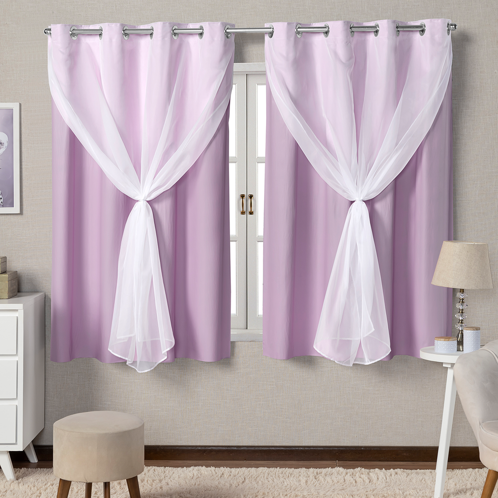 CORTINA BLACKOUT DE PVC COM VOIL