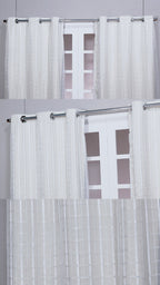 CORTINA BLACKOUT DE PVC COM VOIL XADREZ