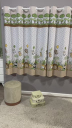 CORTINA INFANTIL ESTAMPADA LINHÃO