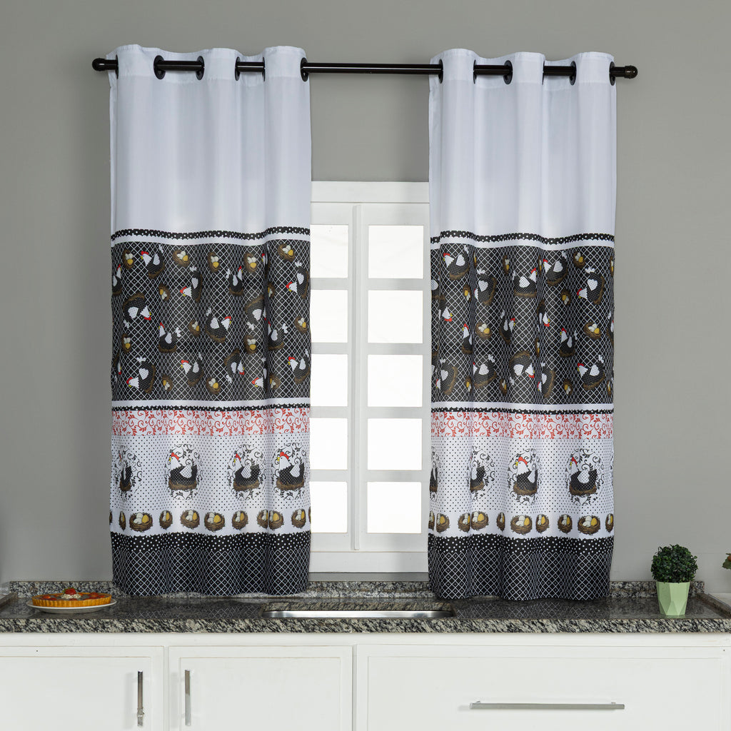 CORTINA DE COZINHA ESTAMPADA 2,00X1,50 OXFORD