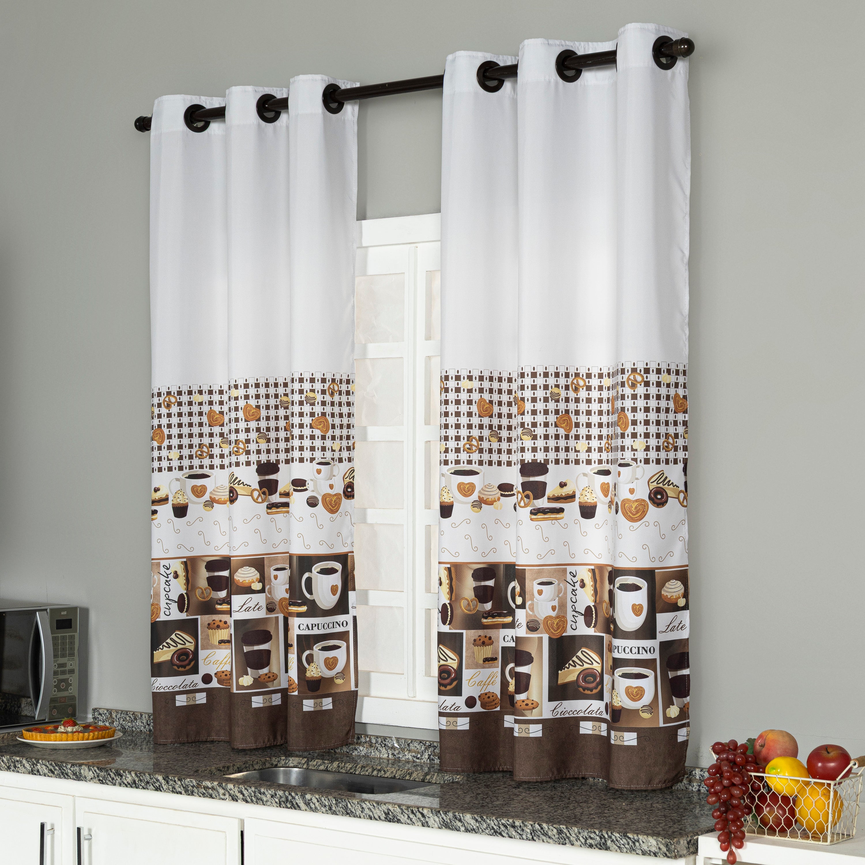 CORTINA OXFORD COZINHA ESTAMPADA