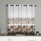 CORTINA DE COZINHA ESTAMPADA 2,00X1,50 OXFORD COM ILHÓS