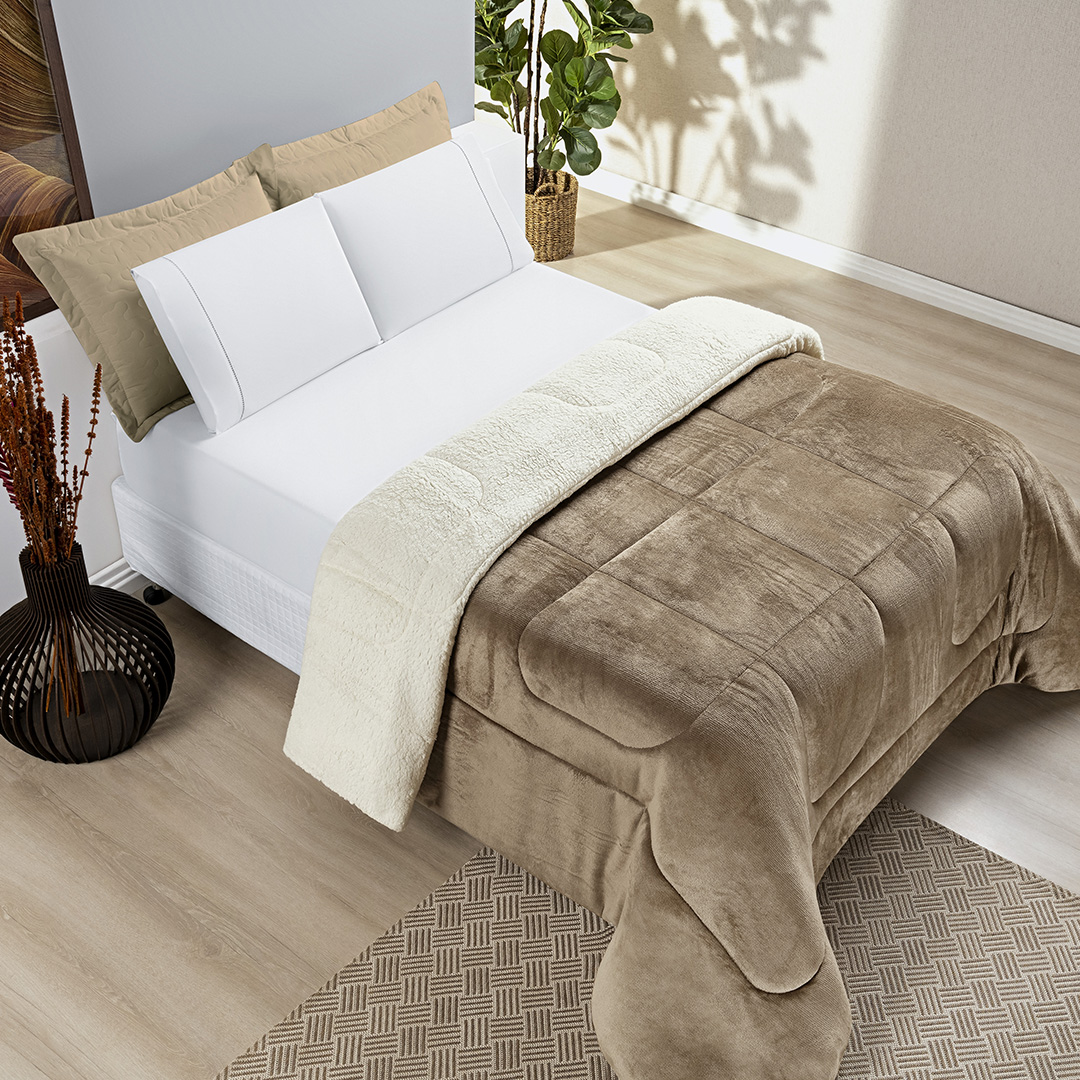 COBERDROM KING LÃ CARNEIRO DUPLA FACE COBERDROM KING LÃ CARNEIRO DUPLA FACE